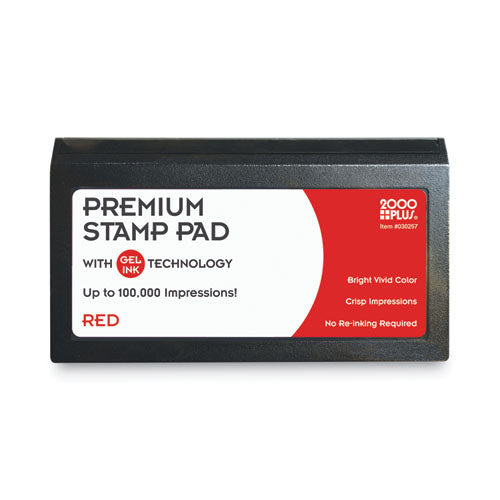 Image of COSCO Microgel Stamp Pad for 2000 PLUS, 6.17" x 3.13", Red