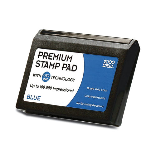 Image of COSCO Microgel Stamp Pad for 2000 PLUS, 6.17" x 3.13", Blue