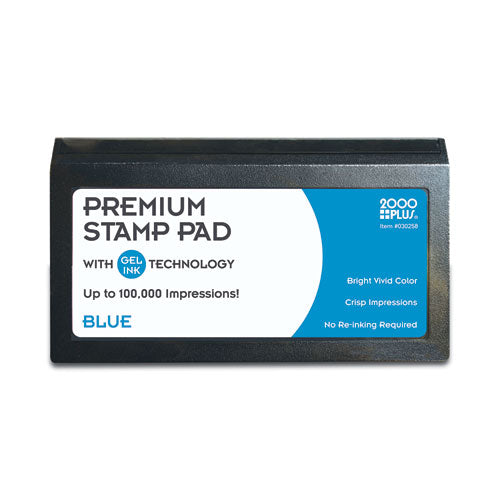 Image of COSCO Microgel Stamp Pad for 2000 PLUS, 6.17" x 3.13", Blue