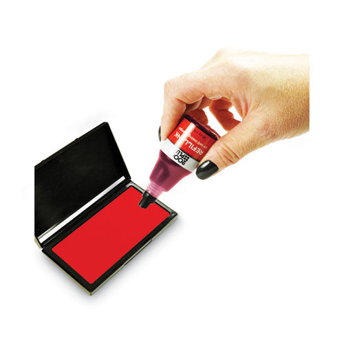 Image of COSCO 2000PLUS® Self-Inking Refill Ink, 0.9 oz. Bottle, Red