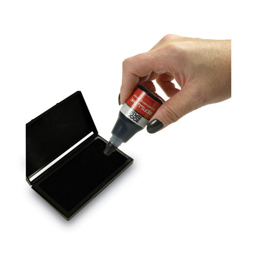Image of COSCO 2000PLUS® Self-Inking Refill Ink, 0.9 oz. Bottle, Black