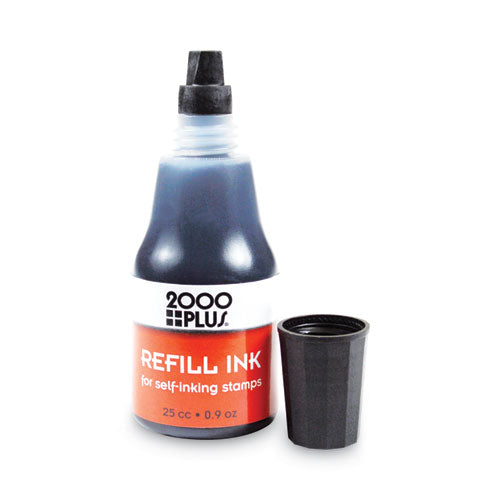Image of COSCO 2000PLUS® Self-Inking Refill Ink, 0.9 oz. Bottle, Black