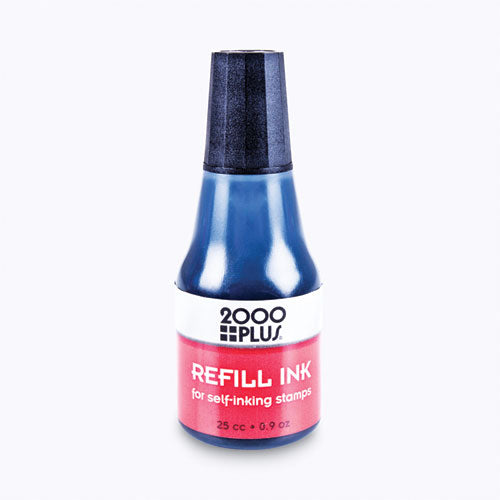 Image of COSCO 2000PLUS® Self-Inking Refill Ink, 0.9 oz. Bottle, Black
