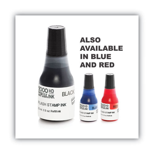 Image of COSCO 2000PLUS® Pre-Ink High Definition Refill Ink, 0.9 oz. Bottle, Black