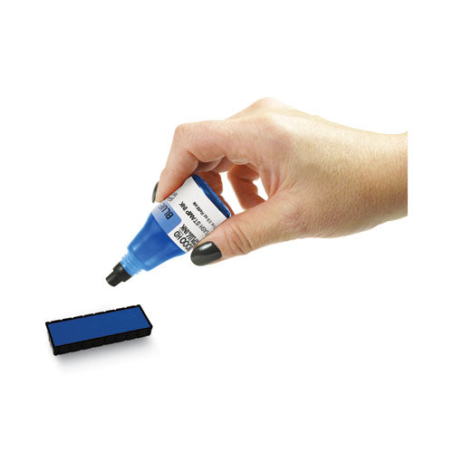 Image of COSCO 2000PLUS® Pre-Ink High Definition Refill Ink, Blue, 0.9 oz Bottle, Blue