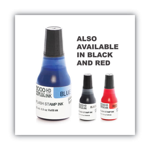 Image of COSCO 2000PLUS® Pre-Ink High Definition Refill Ink, Blue, 0.9 oz Bottle, Blue