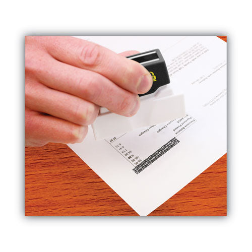 Image of COSCO secure-i-d security stamp, obscures area 2.5 x 0.31, black