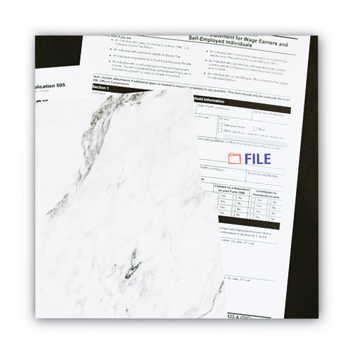 Image of ACCUSTAMP2® Pre-Inked Shutter Stamp, Red/Blue, FILE, 1.63 x 0.5