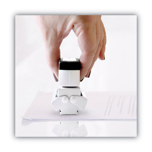 Image of ACCUSTAMP2® Pre-Inked Shutter Stamp, Blue, ENTERED, 1.63 x 0.5