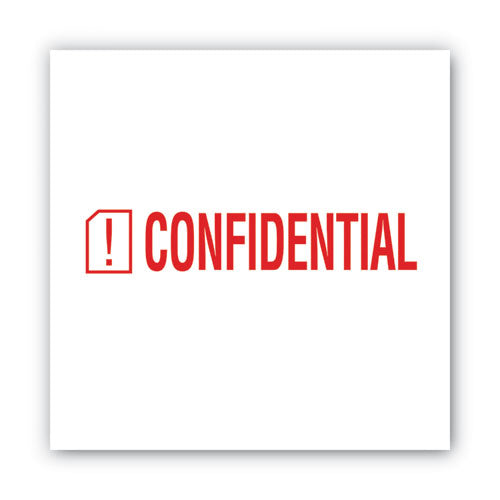 Image of ACCUSTAMP2® Pre-Inked Shutter Stamp, Red, CONFIDENTIAL, 1.63 x 0.5