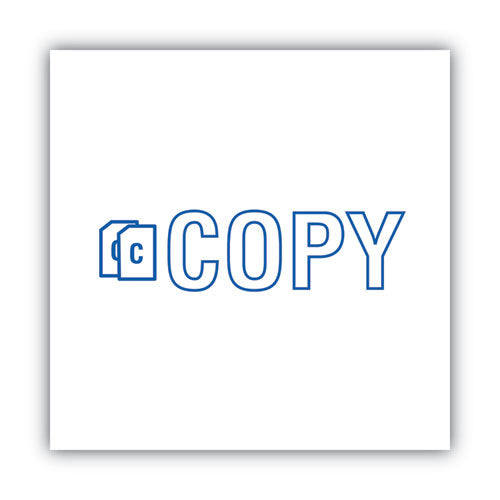 Image of ACCUSTAMP2® Pre-Inked Shutter Stamp, Blue, COPY, 1.63 x 0.5