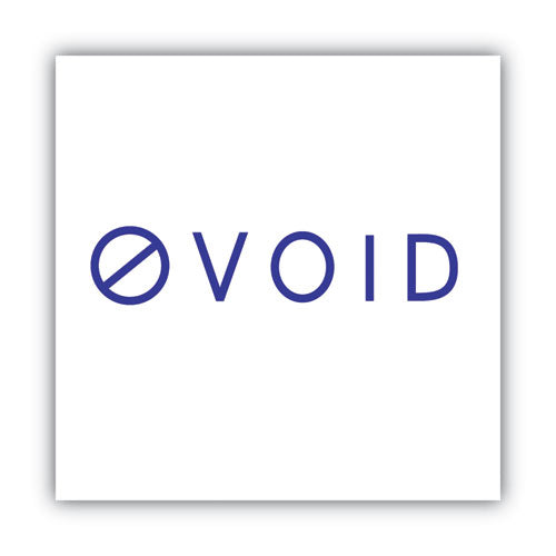 Image of ACCUSTAMP2® Pre-Inked Shutter Stamp, Blue, VOID, 1.63 x 0.5