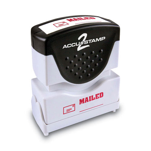 Image of ACCUSTAMP2® Pre-Inked Shutter Stamp, Red, MAILED, 1.63 x 0.5