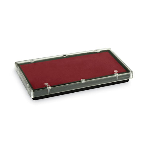 Image of COSCO 2000PLUS® Replacement Ink Pad for 2000PLUS 1SI20PGL, 1.63" x 0.25", Red