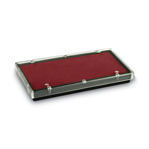 Image of COSCO 2000PLUS® Replacement Ink Pad for 2000PLUS 1SI50P, 2.81" x 0.25", Red