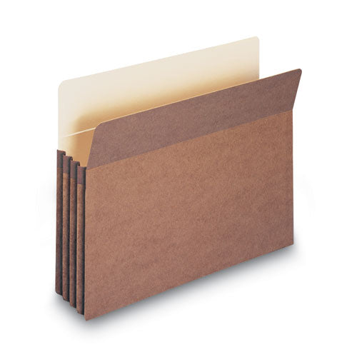 Image of Smead Redrope Drop Front File Pockets, 3.5" Expansion, Letter Size, Redrope, 50/box