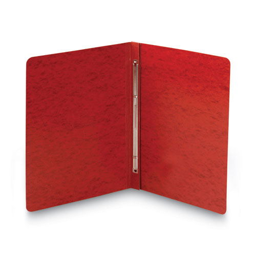 Image of Smead Prong Fastener Premium Pressboard Report Cover, Two-Piece Prong Fastener, 3" Capacity, 8.5 X 11, Bright Red/bright Red