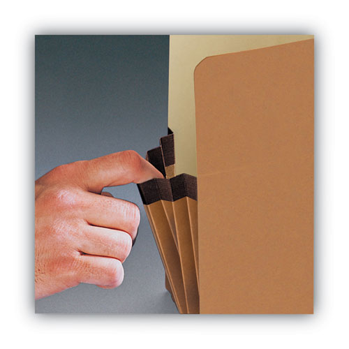 Image of Smead Redrope Drop Front File Pockets, 1.75" Expansion, Legal Size, Redrope, 25/box