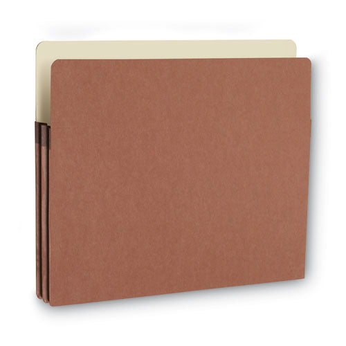 Image of Smead Redrope Drop Front File Pockets, 1.75" Expansion, Letter Size, Redrope, 25/box