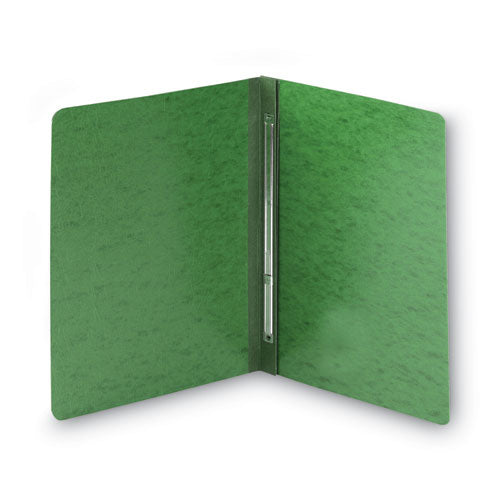 Image of Smead Prong Fastener Premium Pressboard Report Cover, Two-Piece Prong Fastener, 3" Capacity, 8.5 X 11, Green/green