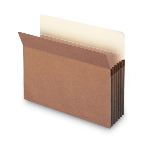 Image of Smead Redrope Drop Front File Pockets, 5.25" Expansion, Letter Size, Redrope, 10/box