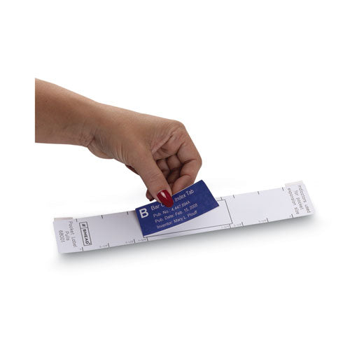 Image of Smead Viewables Pocket Label Pulls, 1.63 X 10.13, White, 5/sheet, 9 Sheets/pack