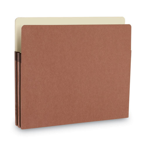 Image of Smead Redrope Drop Front File Pockets, 1.75" Expansion, Letter Size, Redrope, 50/box