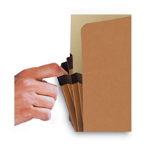 Image of Smead Redrope Drop Front File Pockets, 3.5" Expansion, Letter Size, Redrope, 50/box