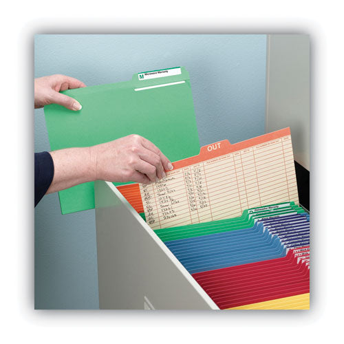 Image of Smead Manila Out Guides, Printed Form Style, 1/5-Cut Top Tab, Out, 8.5 X 11, Manila, 100/box