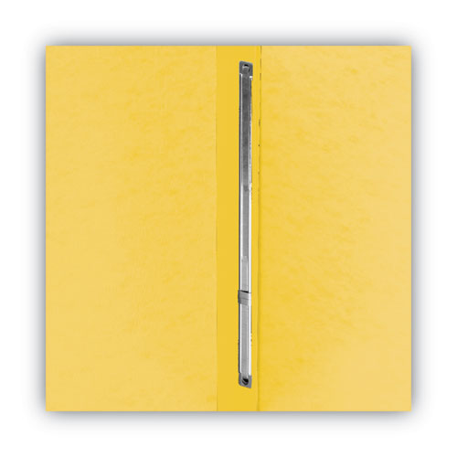 Image of Smead Prong Fastener Premium Pressboard Report Cover, Two-Piece Prong Fastener, 3" Capacity, 8.5 x 11, Yellow/Yellow