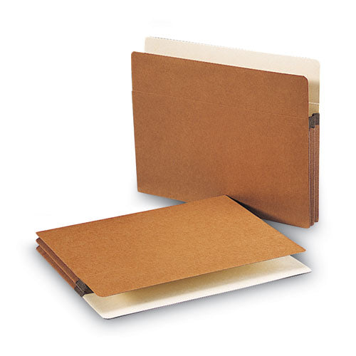 Image of Smead Redrope Drop Front File Pockets, 1.75" Expansion, Letter Size, Redrope, 50/box