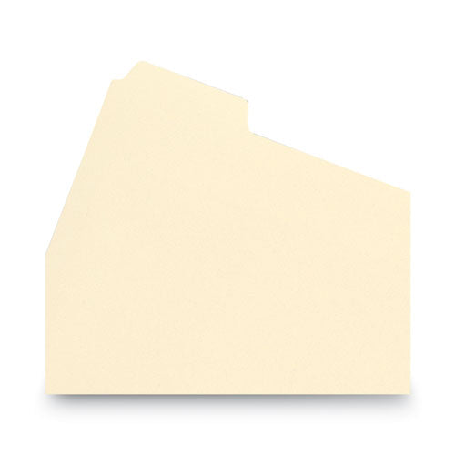 Image of Smead Stackable Folder Dividers with Fasteners, 1/5-Cut Bottom Tab, 1 Fastener, Legal Size, Manila, 4 Dividers/Set, 50 Sets