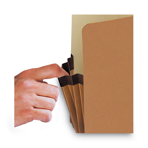 Image of Smead Redrope Drop Front File Pockets, 1.75" Expansion, Letter Size, Redrope, 50/box