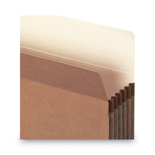Image of Smead Redrope Drop Front File Pockets, 5.25" Expansion, Letter Size, Redrope, 10/box