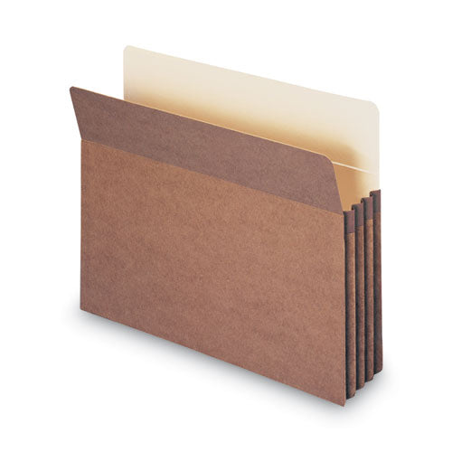 Image of Smead Redrope Drop Front File Pockets, 3.5" Expansion, Letter Size, Redrope, 50/box