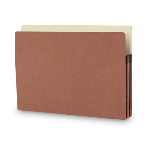 Image of Smead Redrope Drop Front File Pockets, 1.75" Expansion, Legal Size, Redrope, 25/box