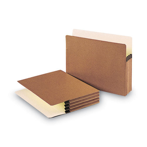 Image of Smead Redrope Drop Front File Pockets, 3.5" Expansion, Letter Size, Redrope, 50/box