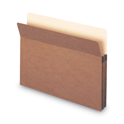 Image of Smead Redrope Drop Front File Pockets, 1.75" Expansion, Letter Size, Redrope, 25/box