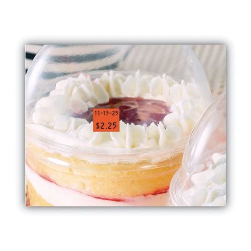 Image of Garvey® Two-Line Pricemarker Labels, 0.44 X 0.81, Fluorescent Red, 1,000/roll, 3 Rolls/box