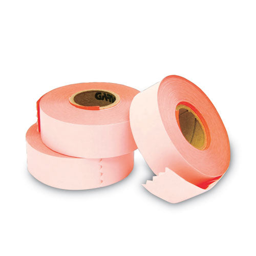 Image of Garvey® Two-Line Pricemarker Labels, 0.44 X 0.81, Fluorescent Red, 1,000/roll, 3 Rolls/box