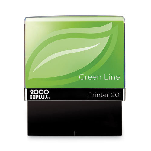 Image of COSCO 2000PLUS® Green Line Message Stamp, Faxed, 1.5 x 0.56, Red