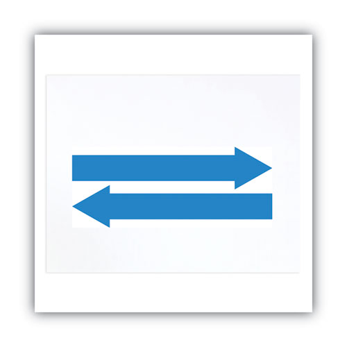 Image of COSCO Stake Sign, Blank White, Includes Directional Arrows,  15 x 19