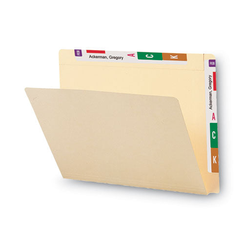 Image of Smead Heavyweight Manila End Tab Conversion File Folders, Straight Tabs, Letter Size, 0.75" Expansion, Manila, 100/Box