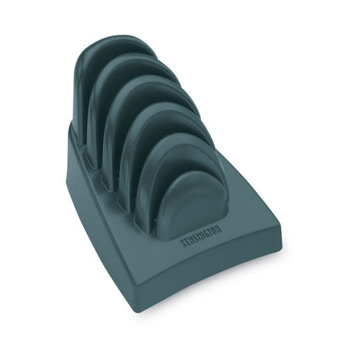 Image of Kensington® Insight Priority Puck Five-Slot Desktop Copyholder, Plastic, Blue
