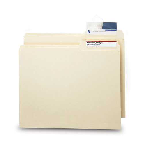 Image of Smead Seal and View File Folder Label Protector, Clear Laminate, 3.5 x 1.69, 100/Pack