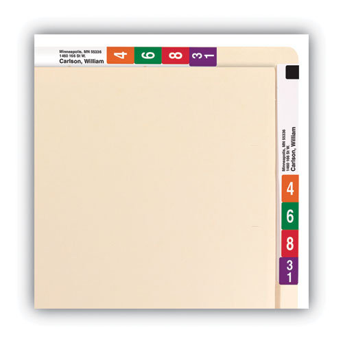 Image of Smead Heavyweight Manila End Tab Conversion File Folders, Straight Tabs, Letter Size, 0.75" Expansion, Manila, 100/Box