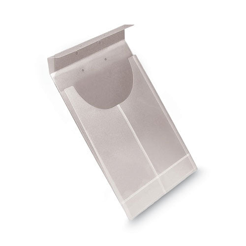 Image of Smead Two-Hole Letter/legal Poly Expanding Jackets, 2-Hole Punched, Letter/legal Size, Clear, 24/box