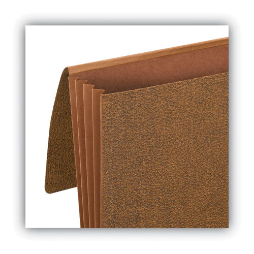 Image of Smead Classic Expanding Wallets, 3.5" Expansion, 1 Section, Elastic Cord Closure, Letter Size, Redrope