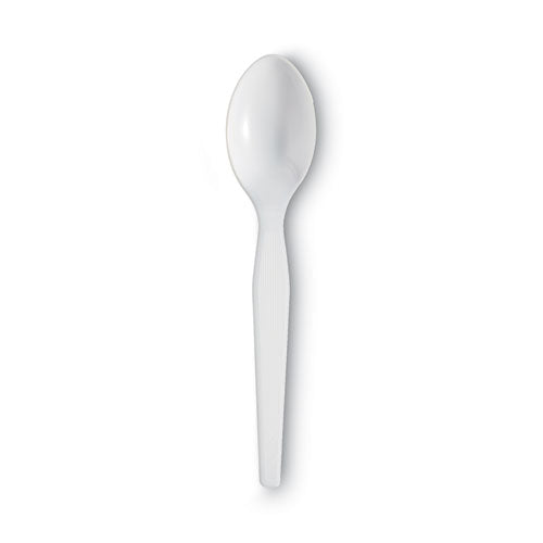 Image of Dixie® Plastic Cutlery, Heavyweight Spoon, White, 100/Box