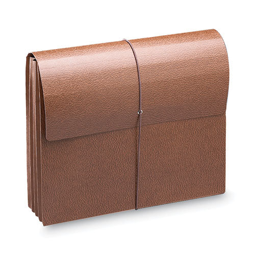 Image of Smead Classic Expanding Wallets, 3.5" Expansion, 1 Section, Elastic Cord Closure, Letter Size, Redrope